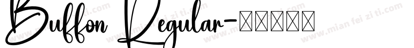 Buffon Regular字体转换